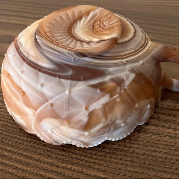 Caramel Swirl Slag Glass Bowl - Picture 5 of 14
